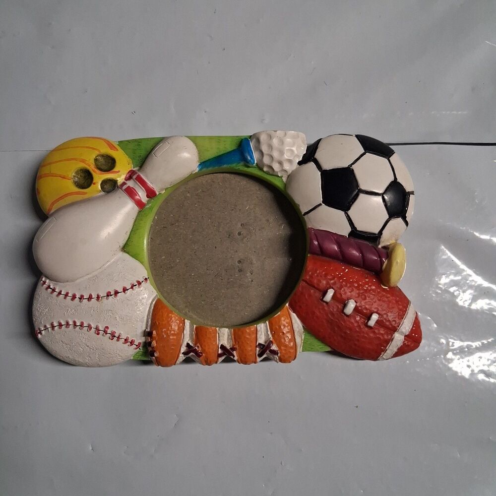 Resin "Sports" Picture Frame For 3x5 Pics - COLORFUL, UNIQUE